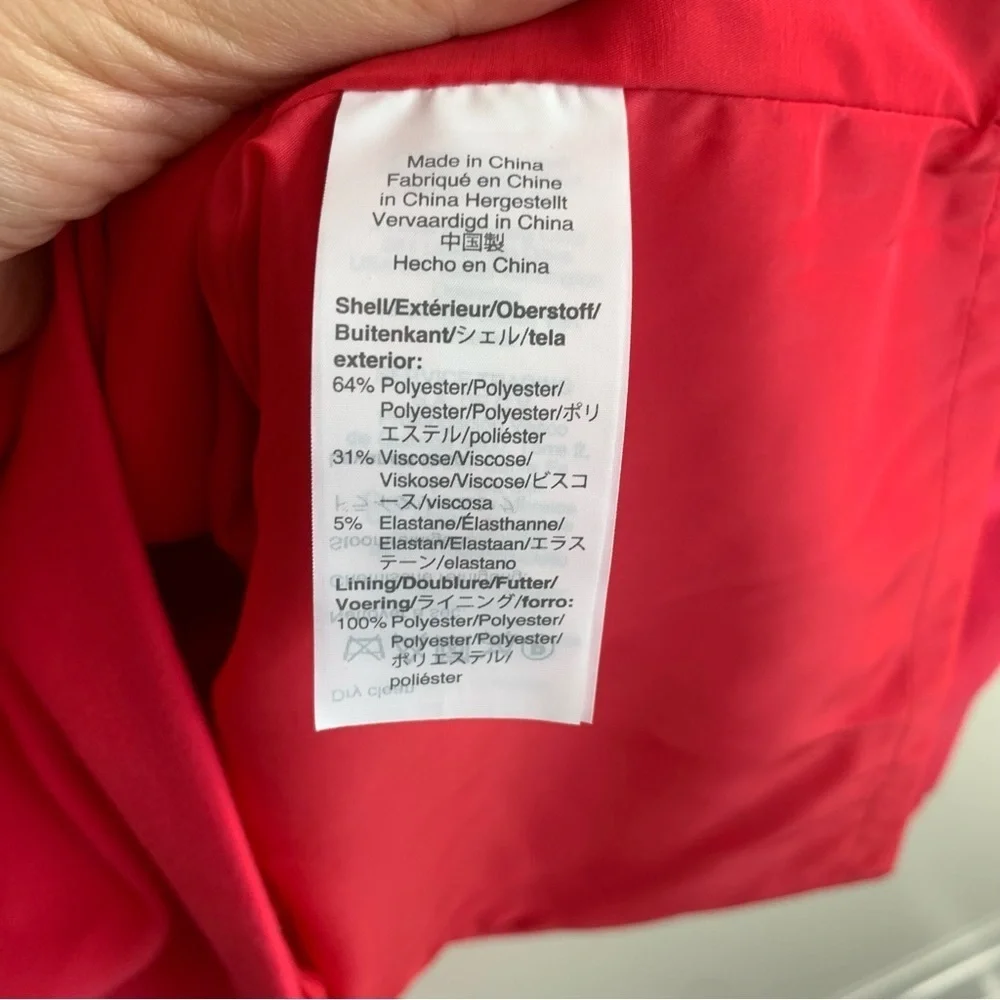 J. Crew Red Square Neck Knee Length Sleeveless Dress - Picture 6 of 9